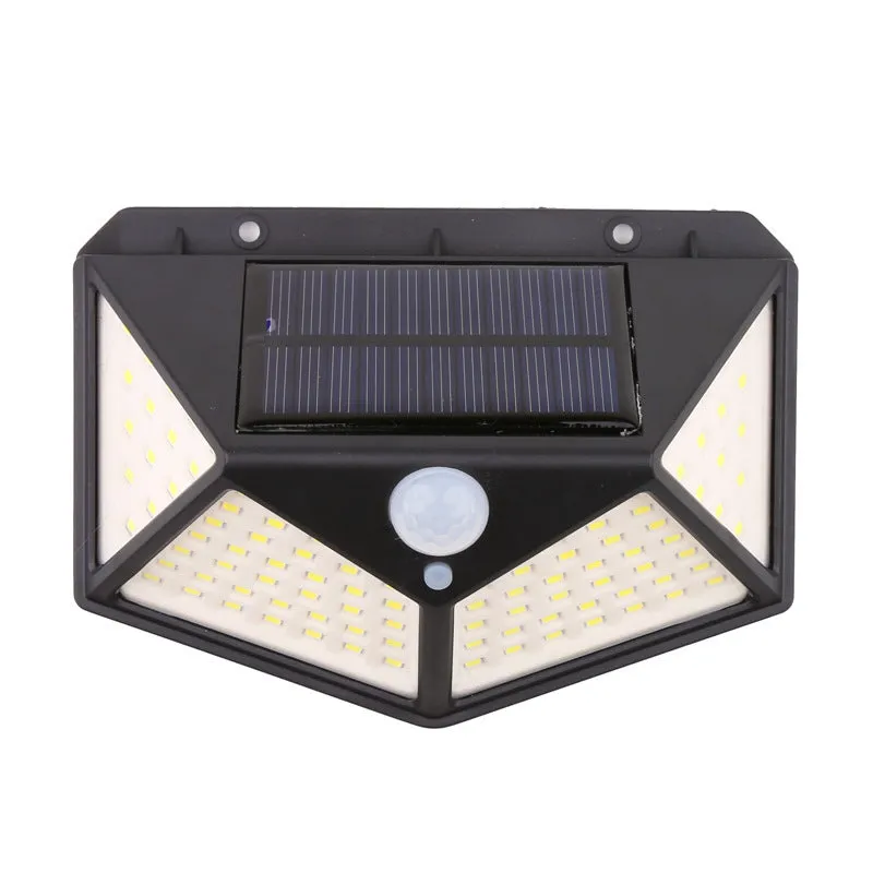 100 LED 3 Mode Motion Solar Outdoor Wall Light