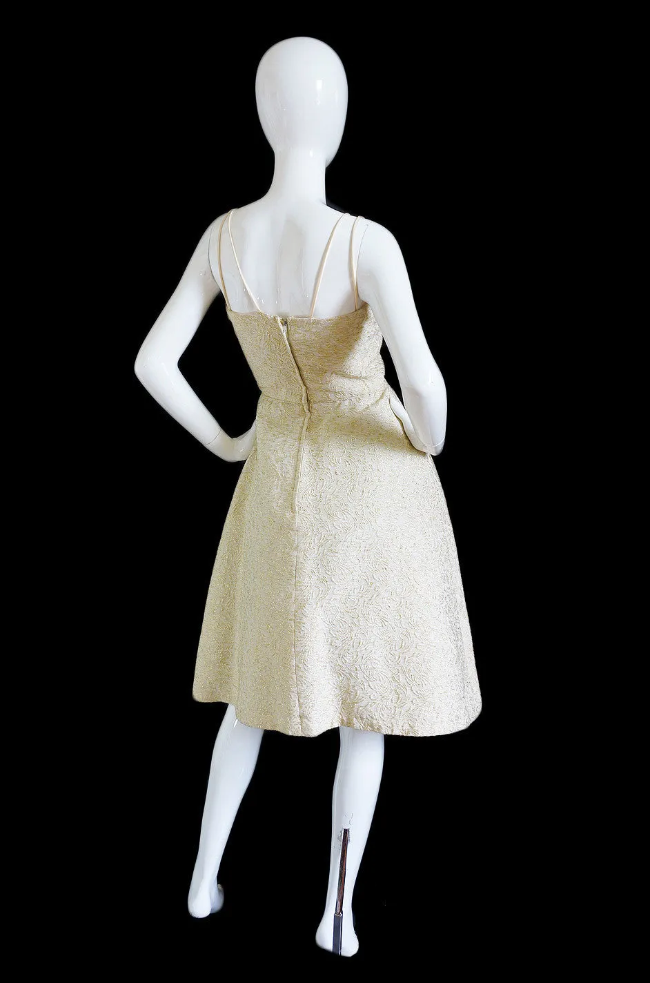 1950s Gold & Cream Metallic Dinner Suit