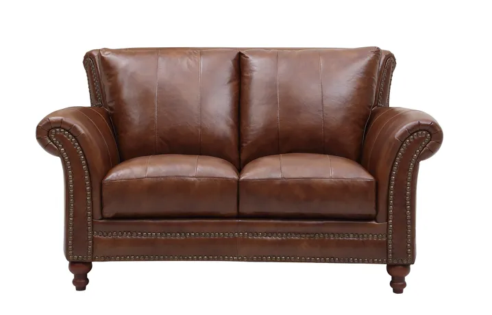 2239 BUTLER LOVESEAT 6618 BROWN (100% TOP GRAIN LEATHER)