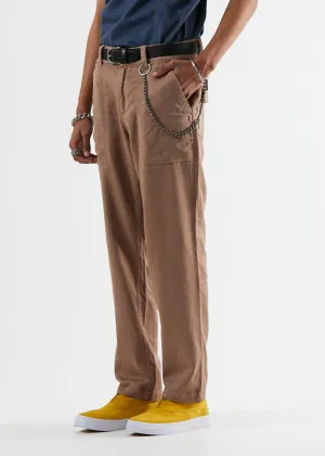 Afends Mens Ninety Twos - Hemp Relaxed Fit Chino Pant - Sand