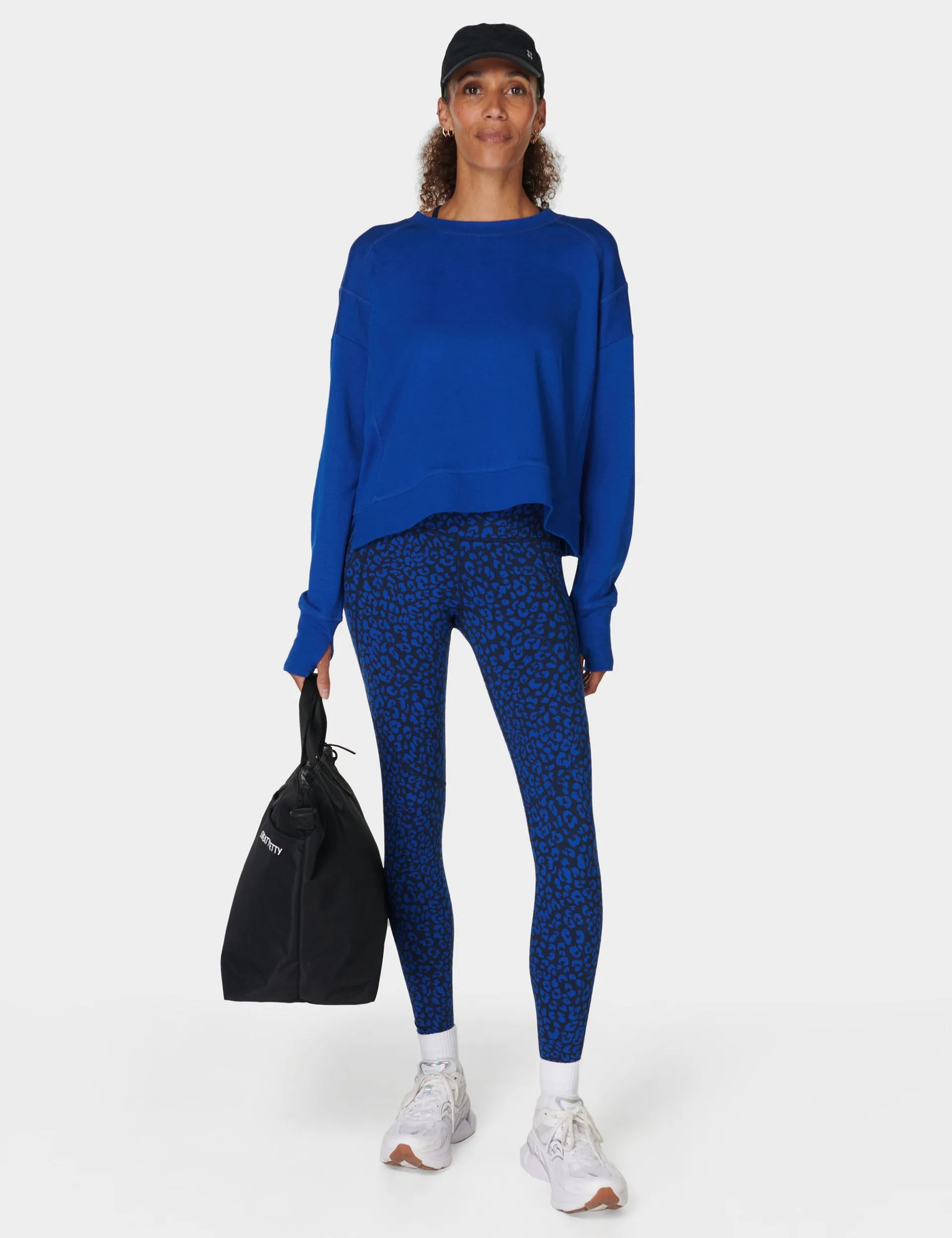 After Class Crop Sweatshirt - Lightning Blue