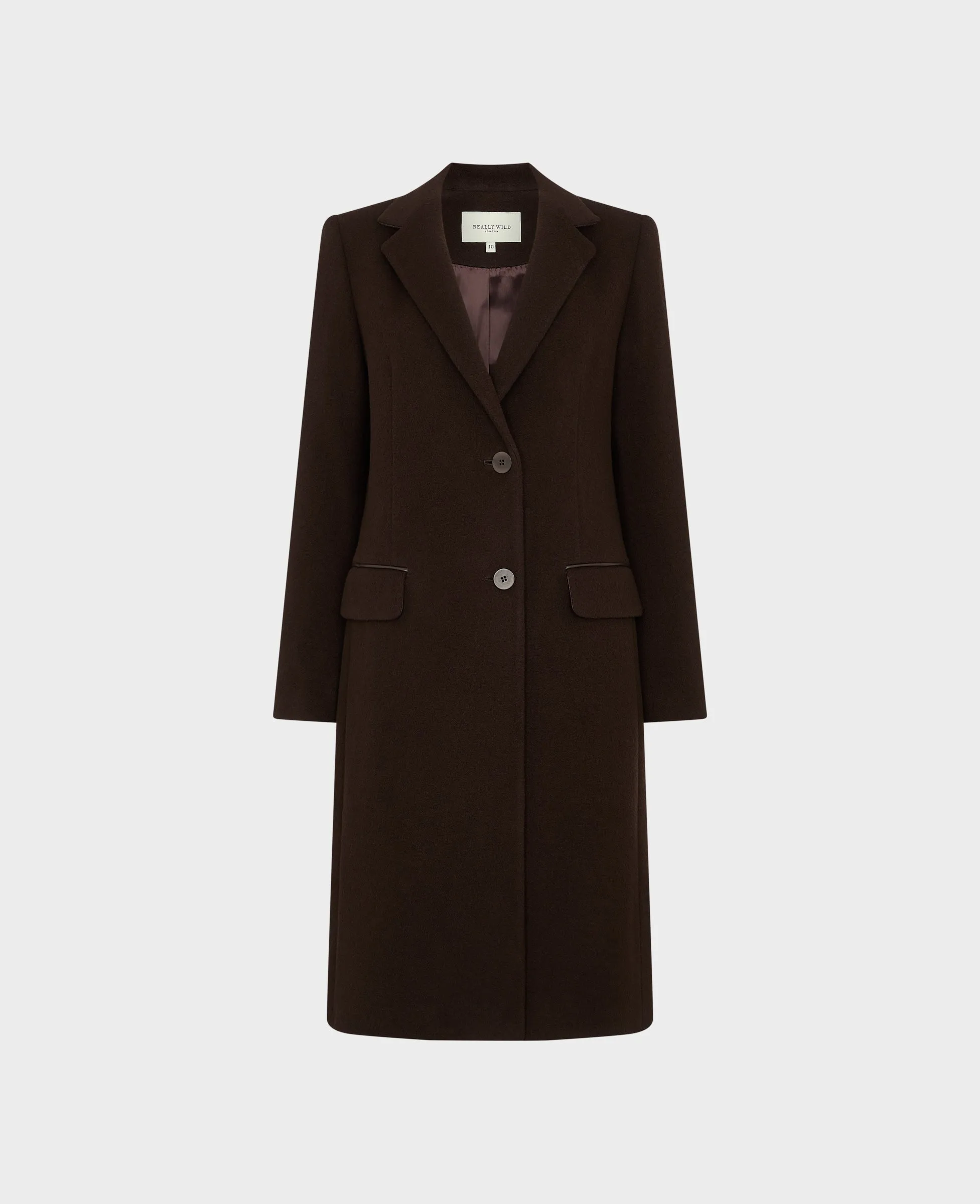 Alexandra Single Breasted Wool Coat