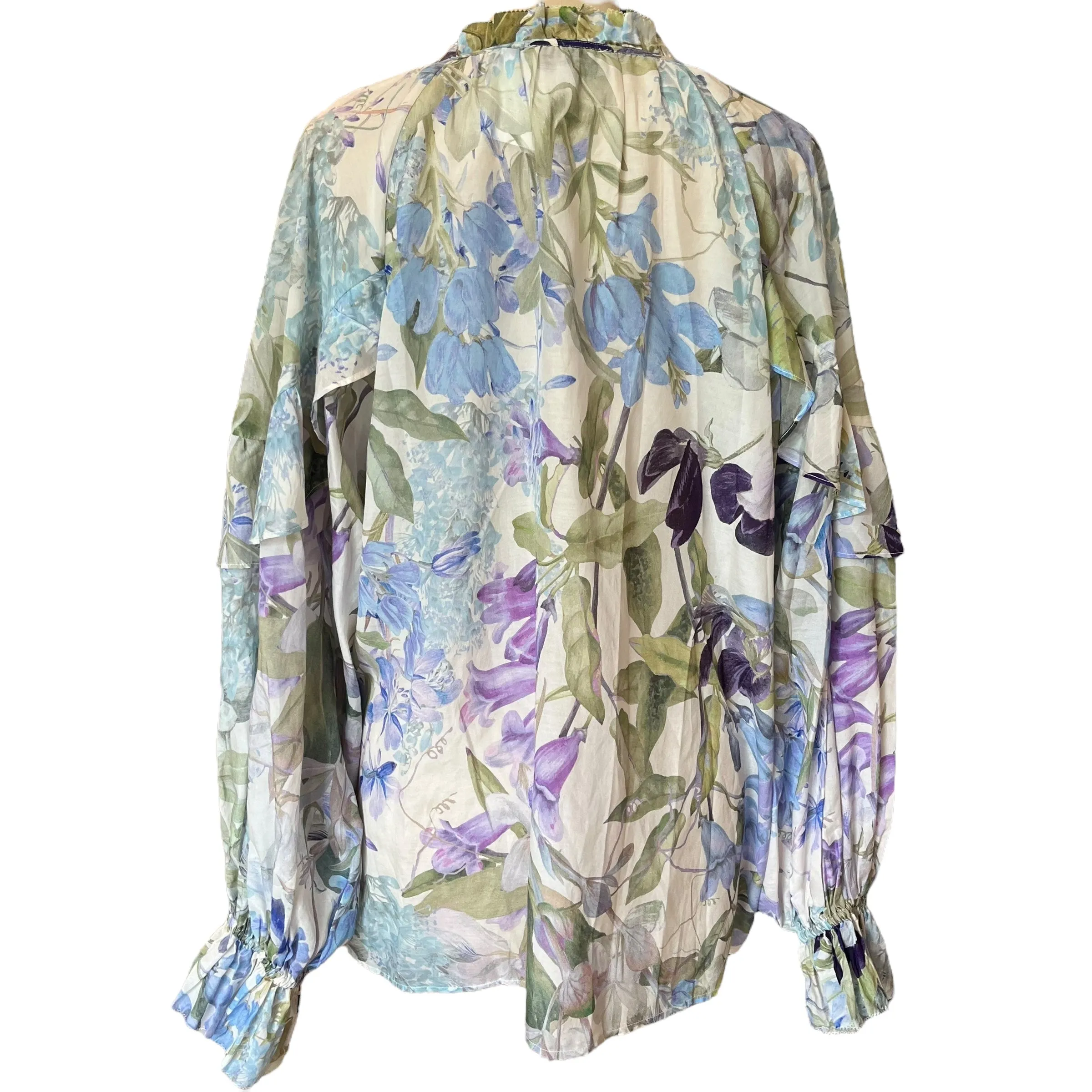 & Other Stories Blue Floral Blouse - 14