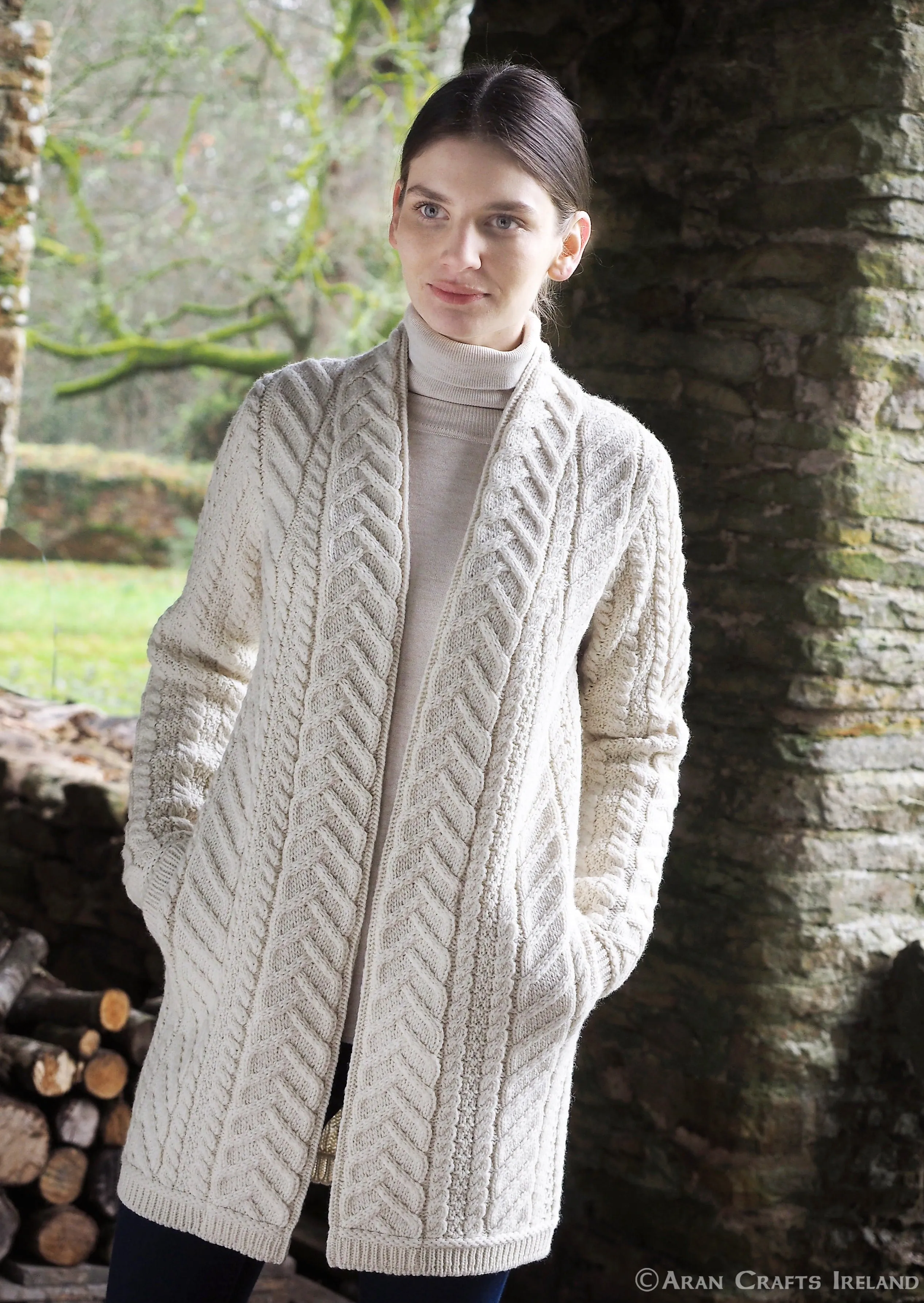 Aran Crafts Bandon Coat | Natural