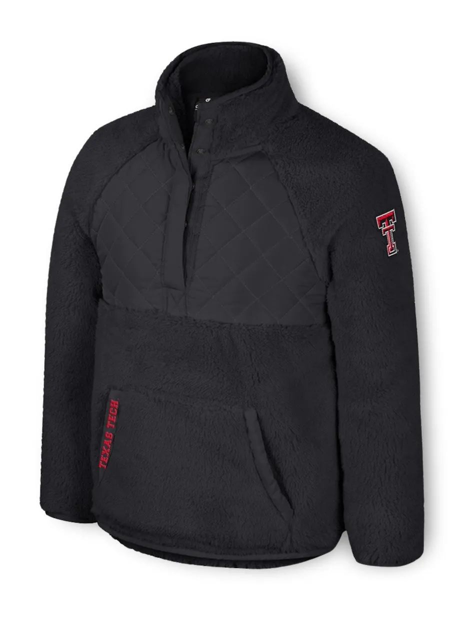 Arena Texas Tech "Ellen" YOUTH Sherpa 1/2 Snap Sherpa Jacket