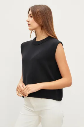 Aster | Cashmere Cotton Short Sleeve Top