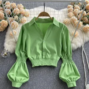 Astley Buttoned Y2K Summer Top