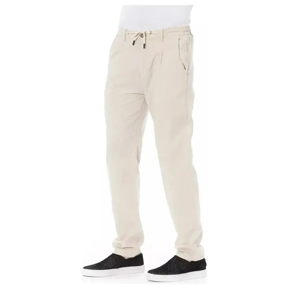 Baldinini Trend Beige Cotton Men Chino Pants