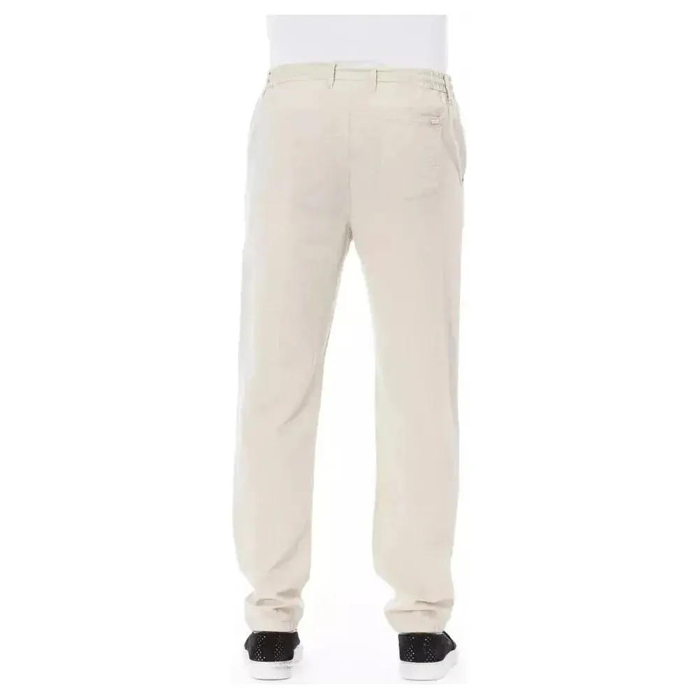 Baldinini Trend Beige Cotton Men Chino Pants