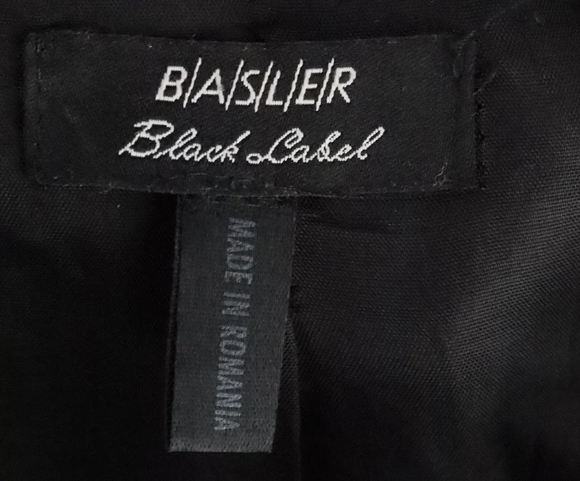 Basler Black Leather Jacket sz 4