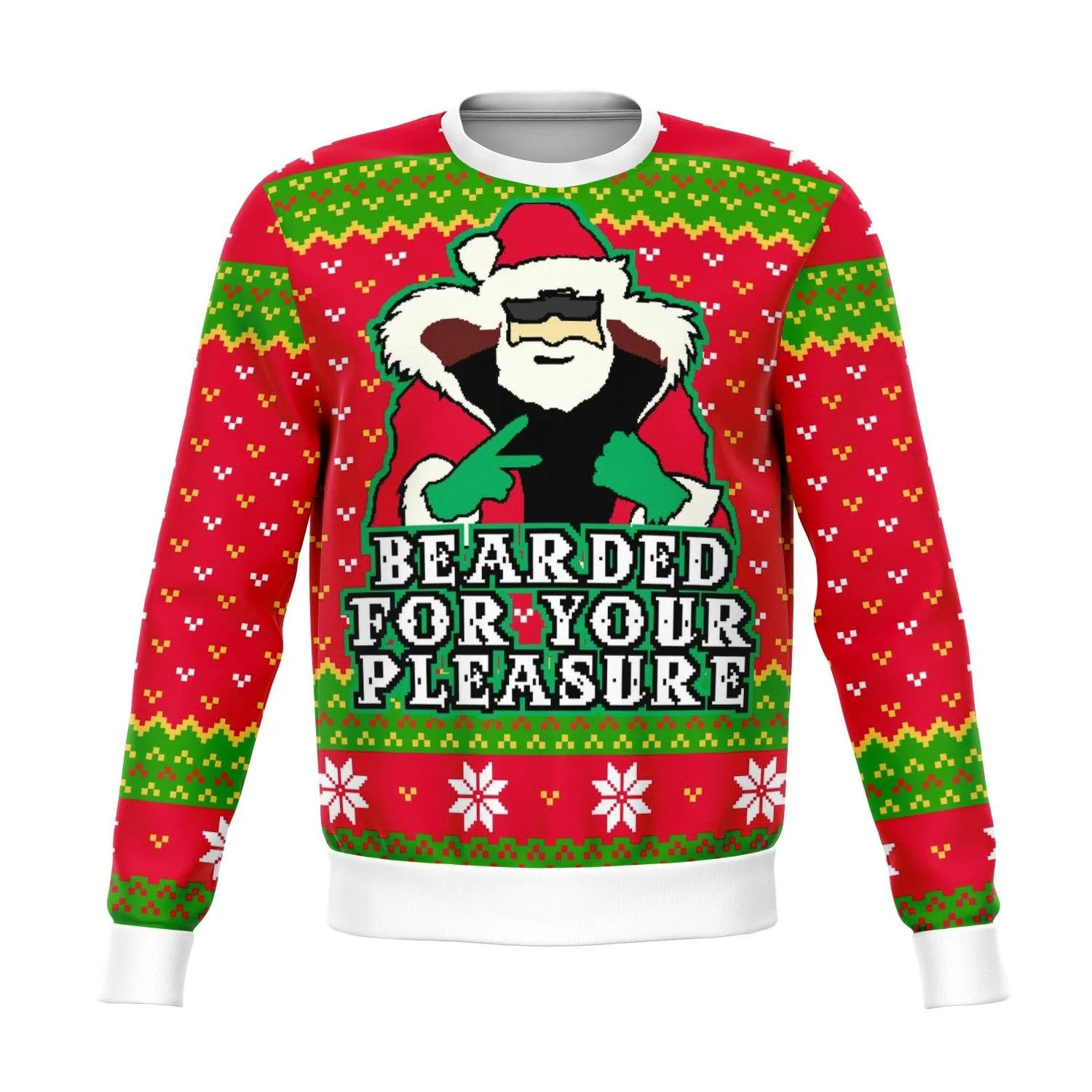 Beard For Your Pleasure Funny Ugly Christmas Sweater