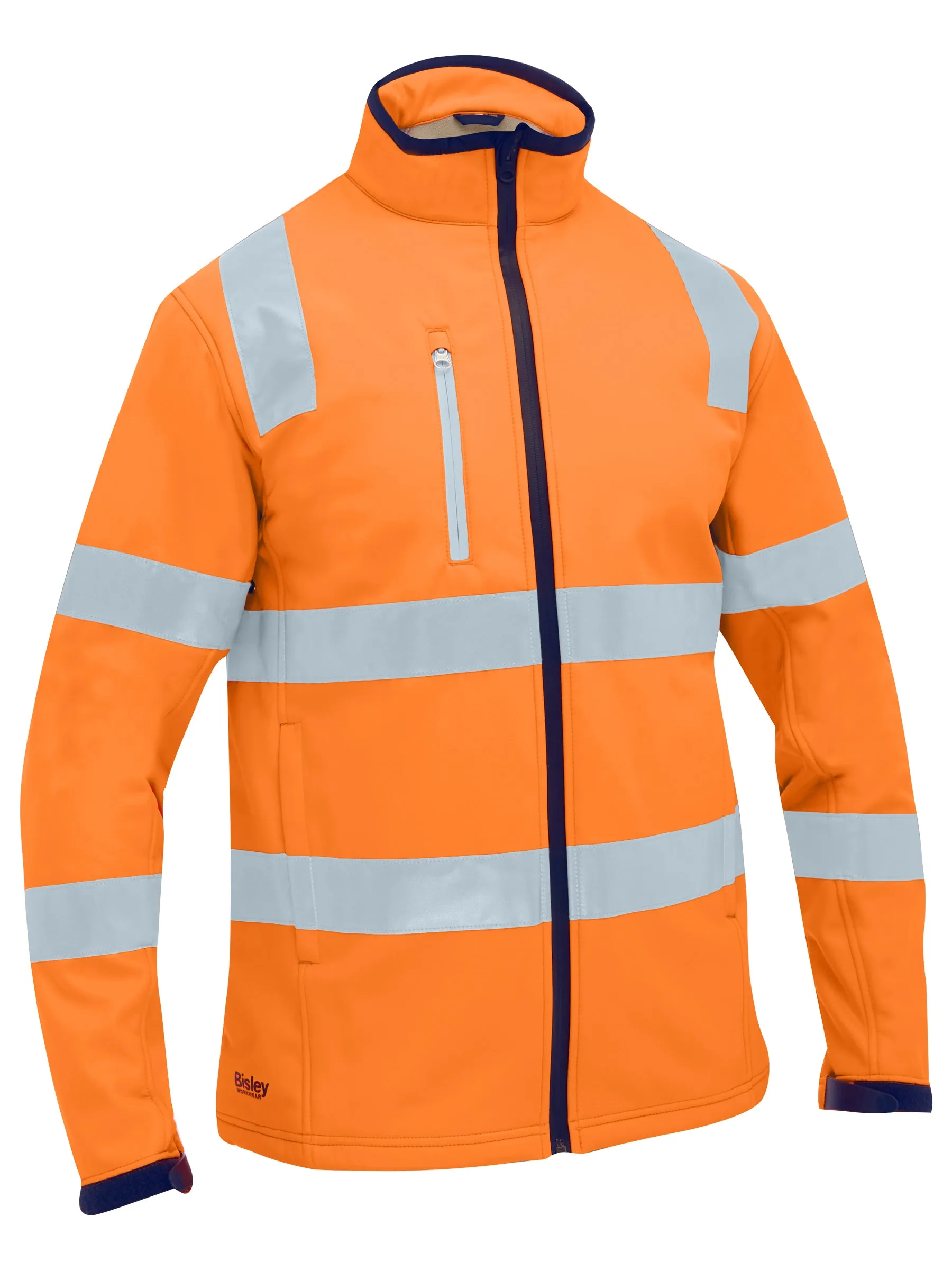 BJ6058T Bisley Taped Hi Vis Soft Shell Jacket