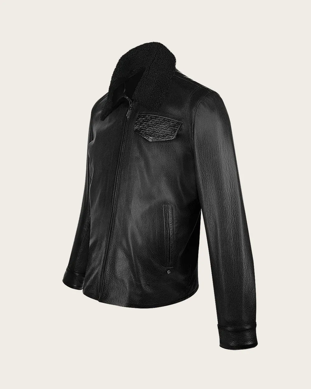 Black engraved jacket