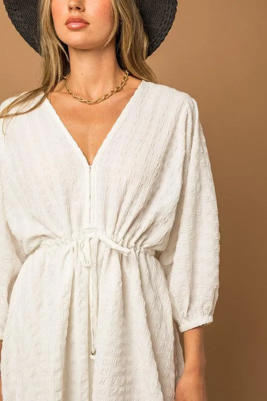 Blouson Batwing Dress