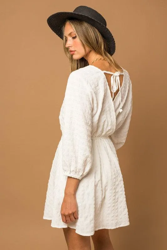 Blouson Batwing Dress