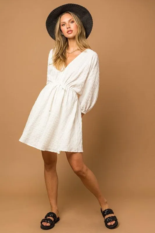 Blouson Batwing Dress