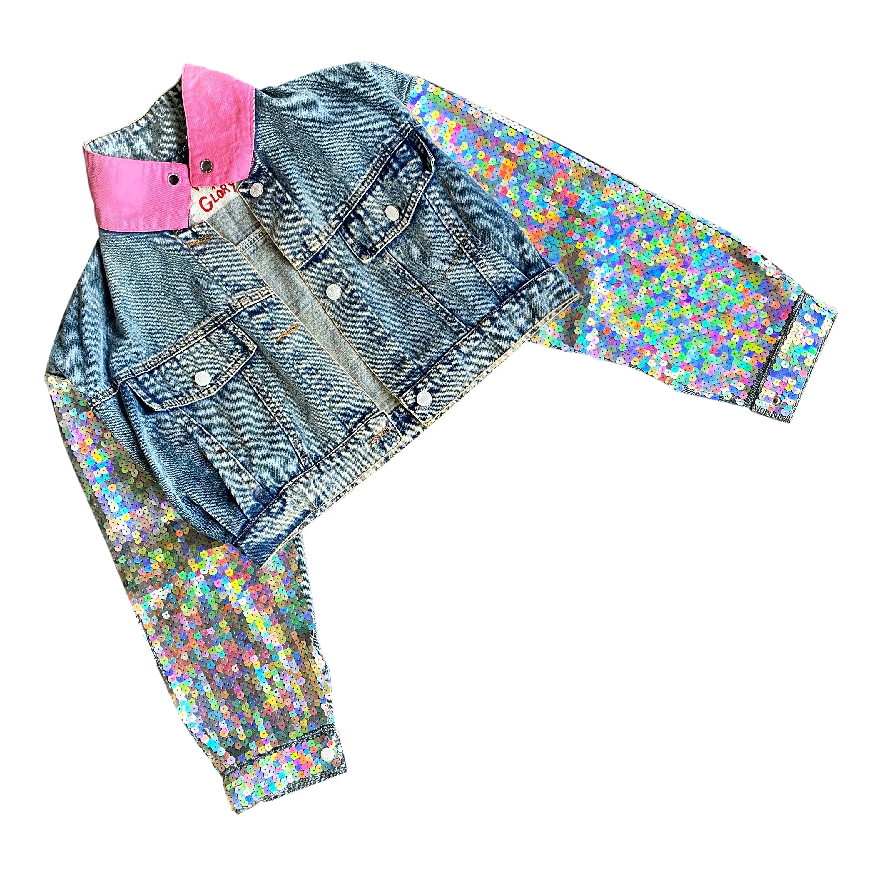 'BLUSHING CAMO' DENIM JACKET