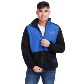 Buffalo Bills NFL Mens Sherpa Soft Zip Up Jacket