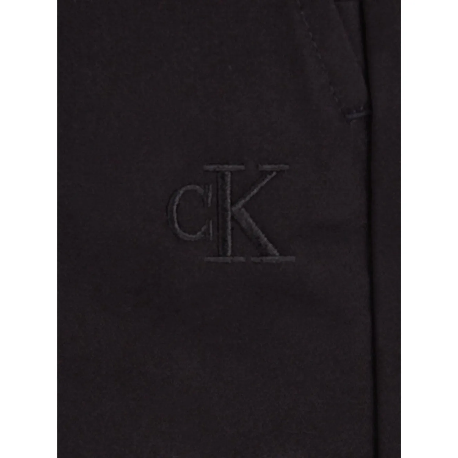 Calvin Klein Ck Black Cotton Woven Chino Pants