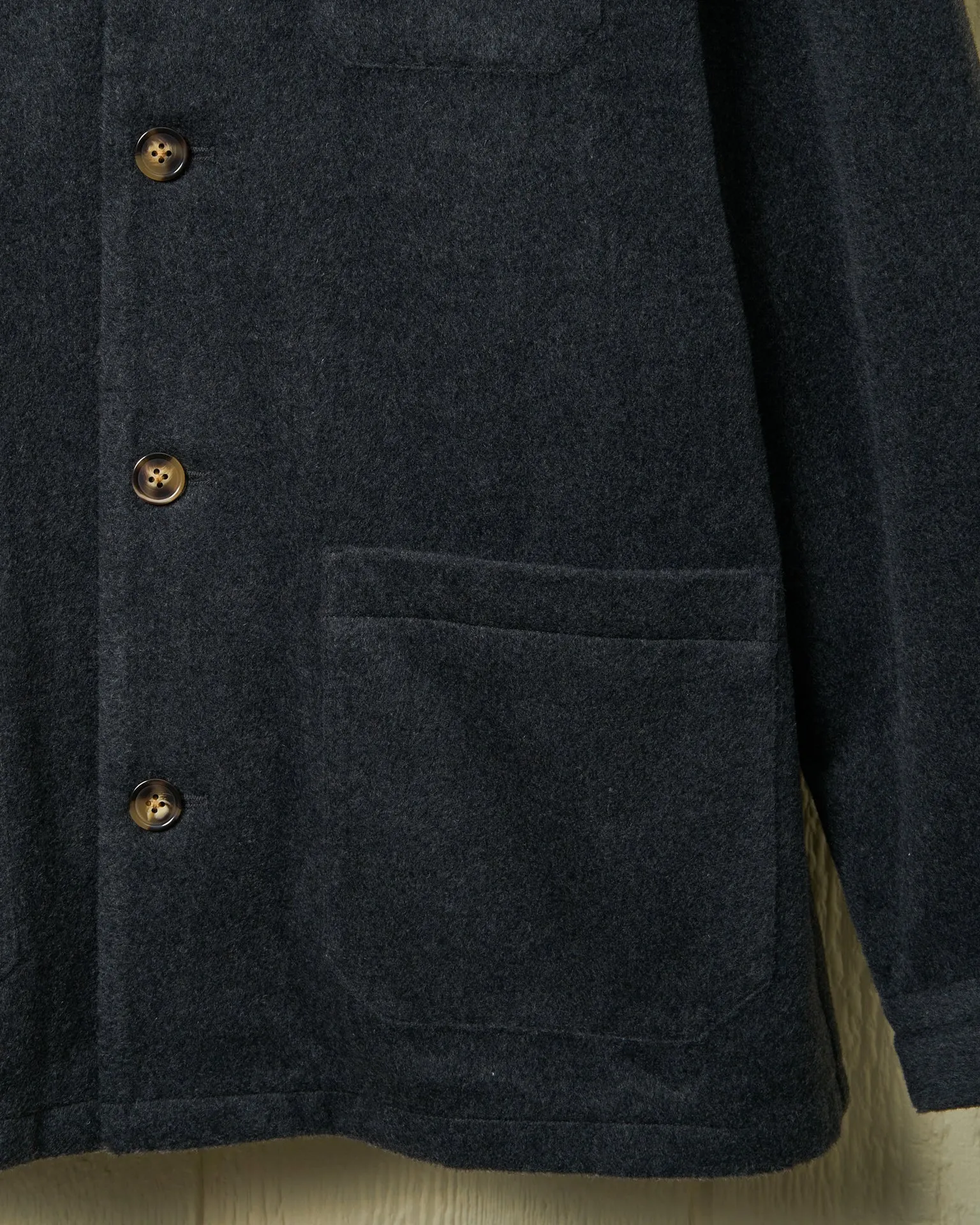 Camel’s Hair Loafer Jacket in Charcoal Heather