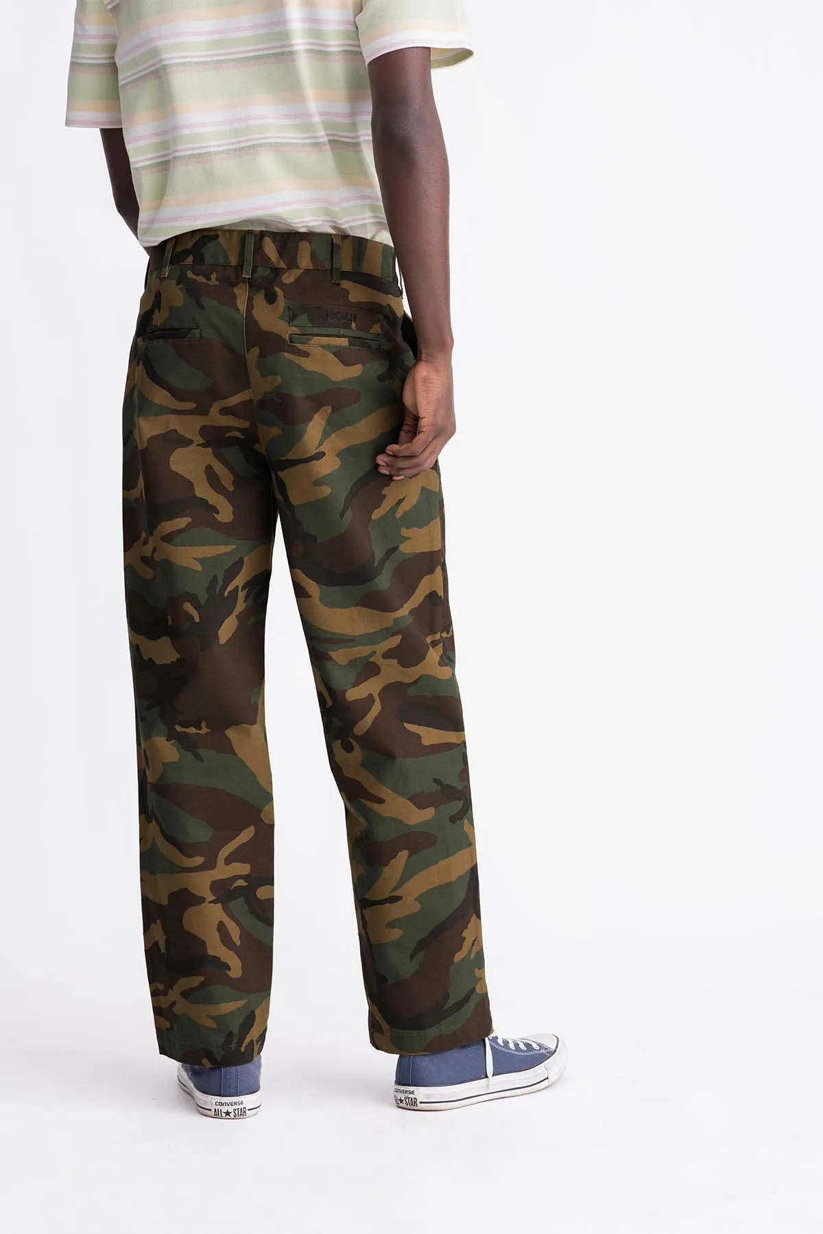 Camo Single-Pleat Pant