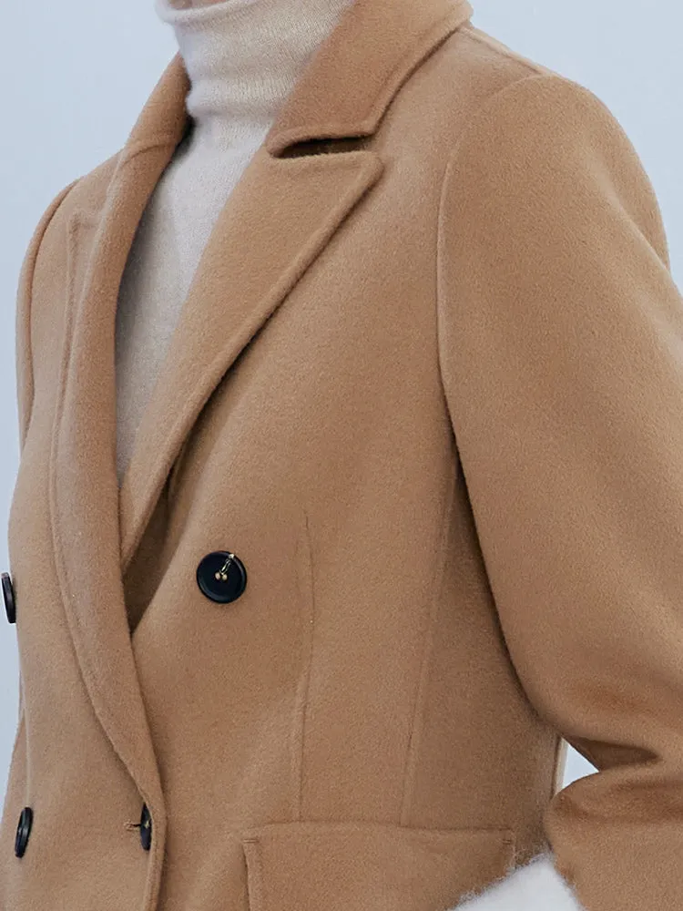 Cashmere Double Face Mid-Length Women Coat