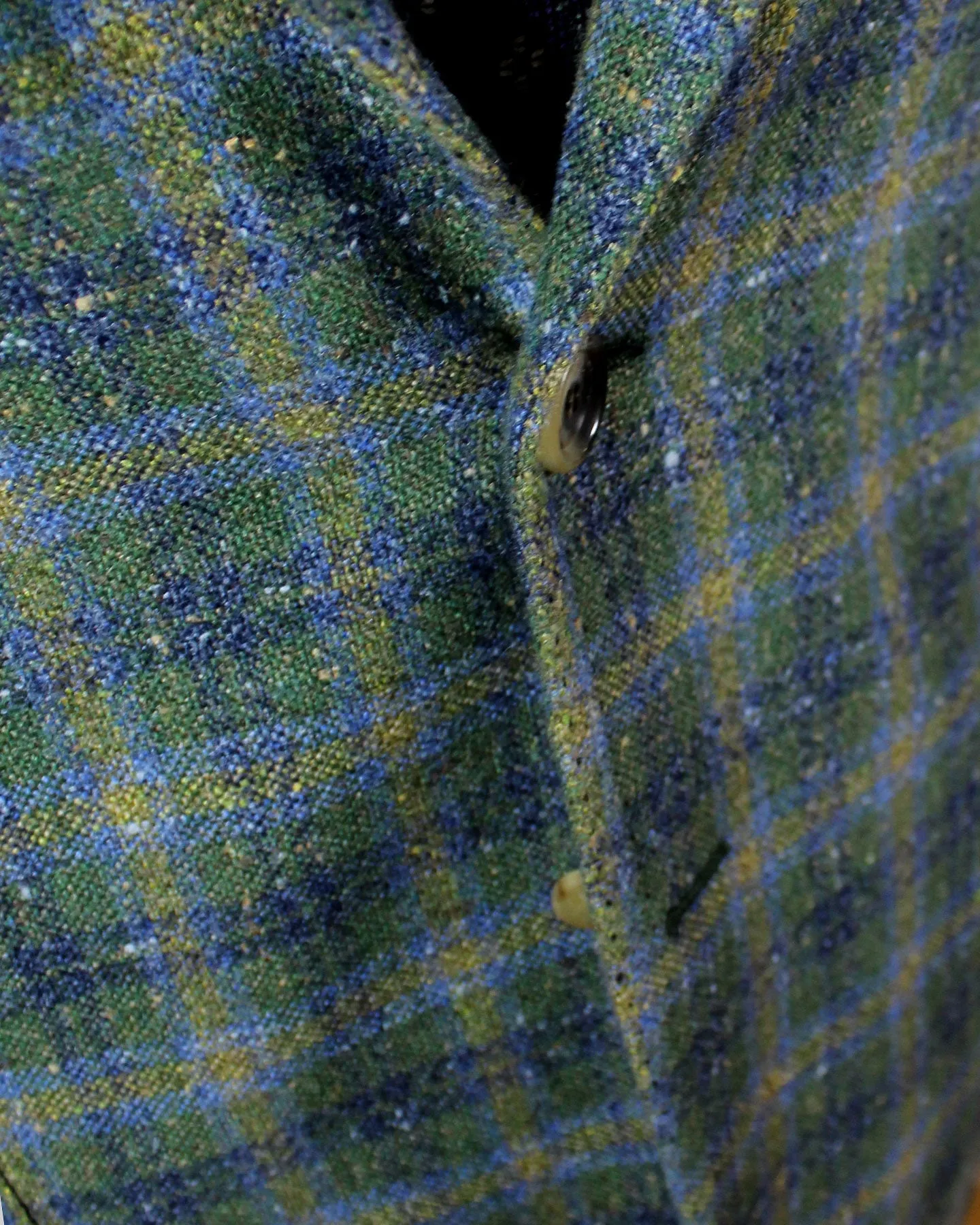 Cesare Attolini Sport Coat Green Plaid Cashmere Silk Blazer EU 48/ US 38