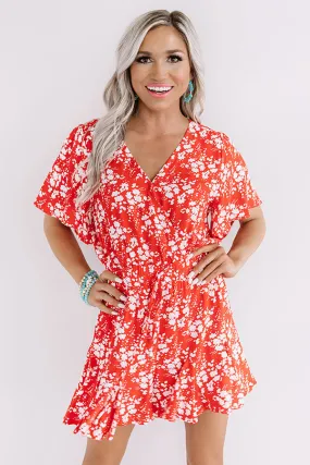 Cocktails And Cabanas Romper In Red