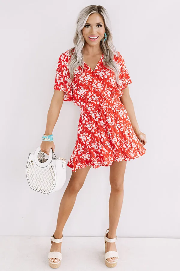 Cocktails And Cabanas Romper In Red