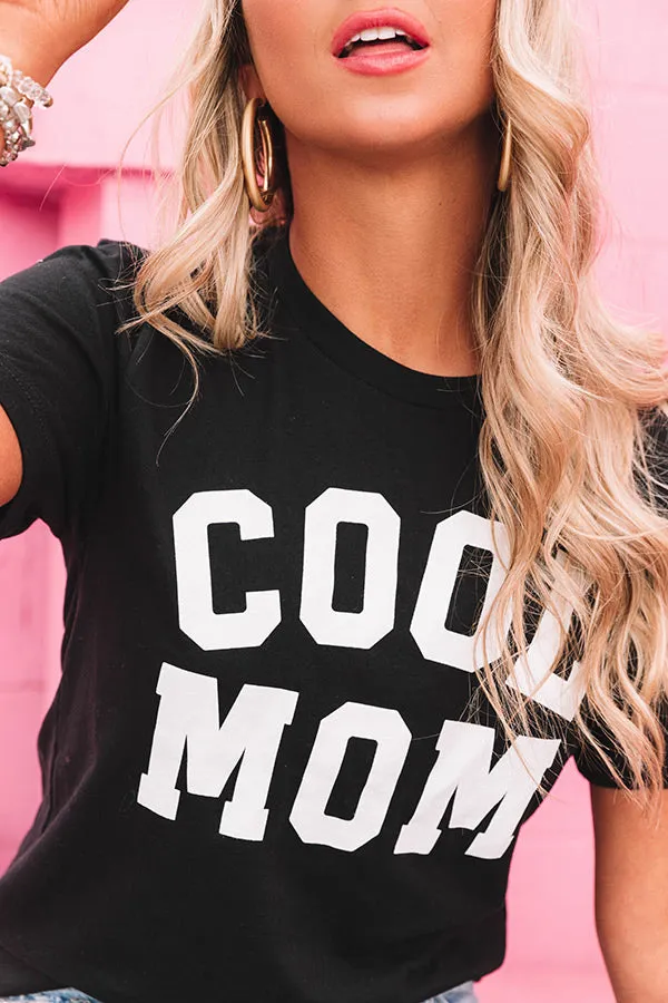 Cool Mom Shift Tee in Black