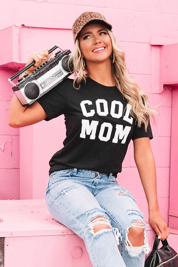 Cool Mom Shift Tee in Black