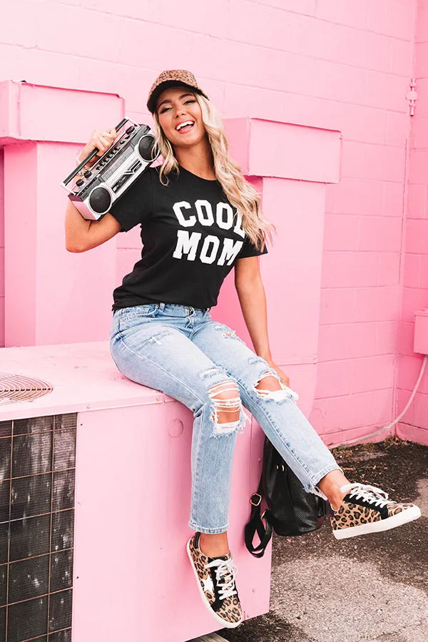 Cool Mom Shift Tee in Black