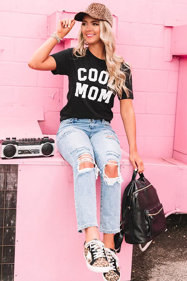 Cool Mom Shift Tee in Black