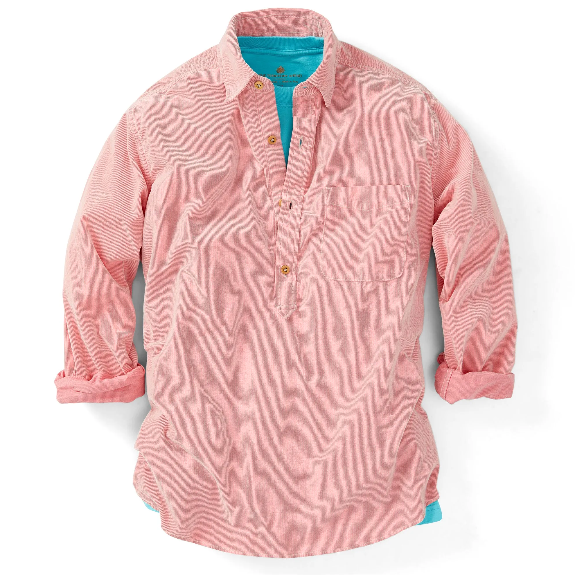 Coral Beach Corduroy Popover - Tall