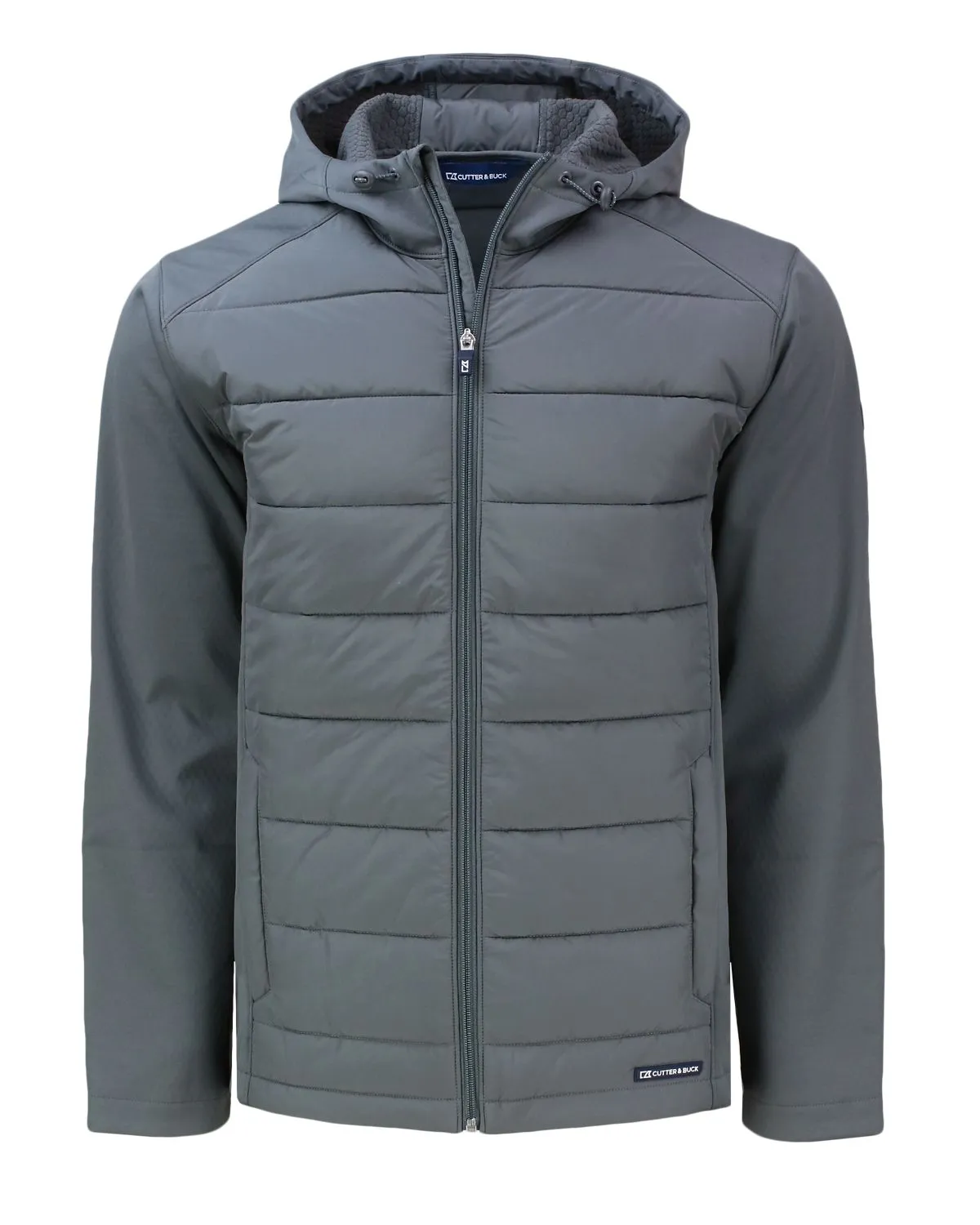 Cutter & Buck Evoke Hybrid Eco Softshell Recycled Full Zip Hooded Jacket