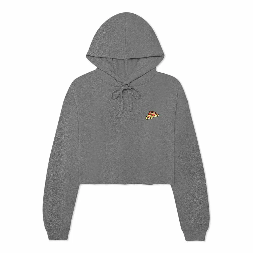 Dalix Pizza Cropped Hoodie