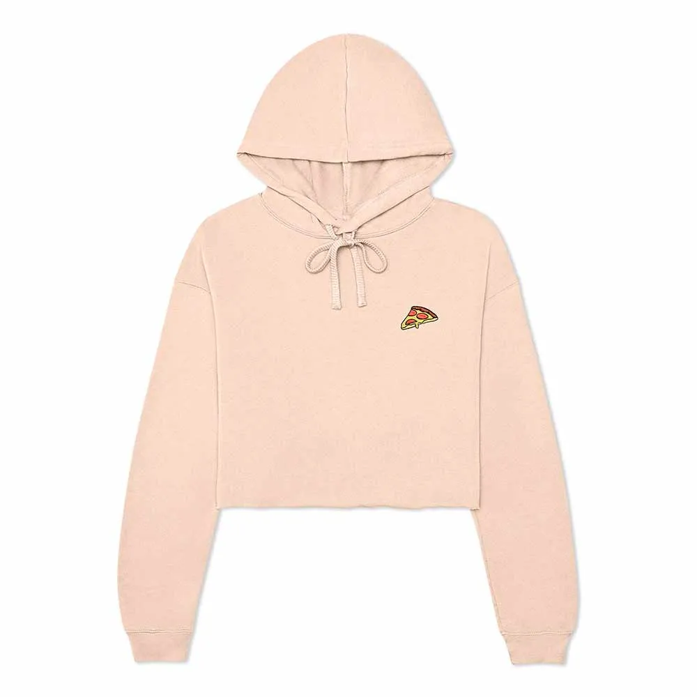 Dalix Pizza Cropped Hoodie