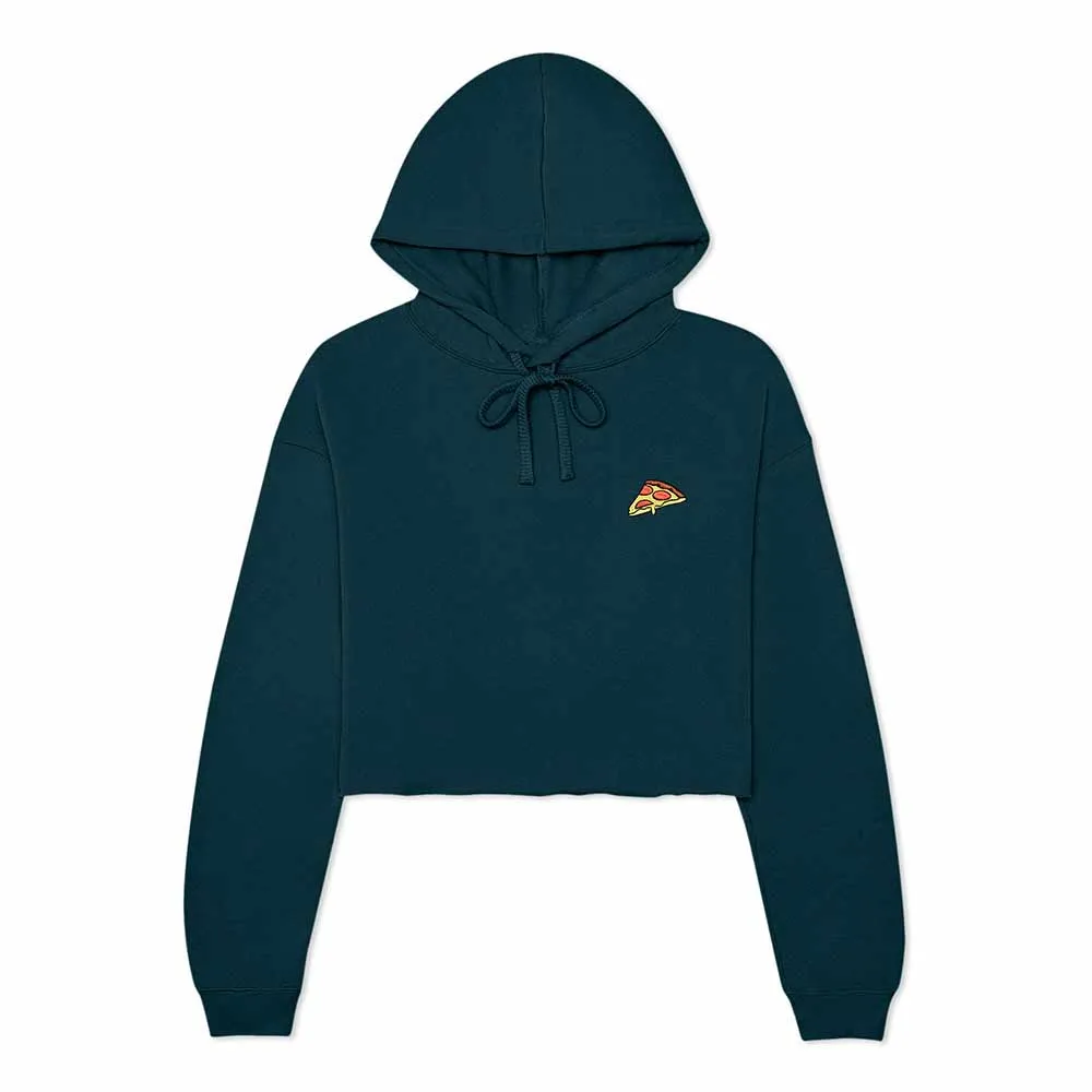 Dalix Pizza Cropped Hoodie