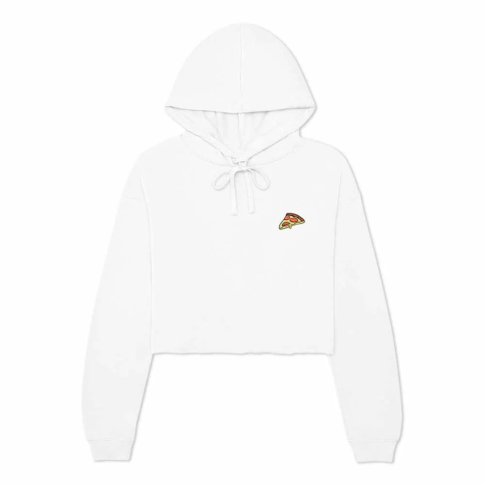 Dalix Pizza Cropped Hoodie