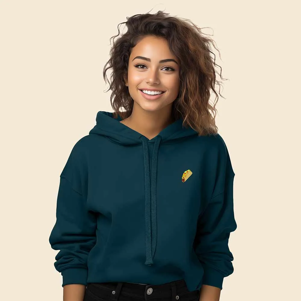 Dalix Taco Cropped Hoodie