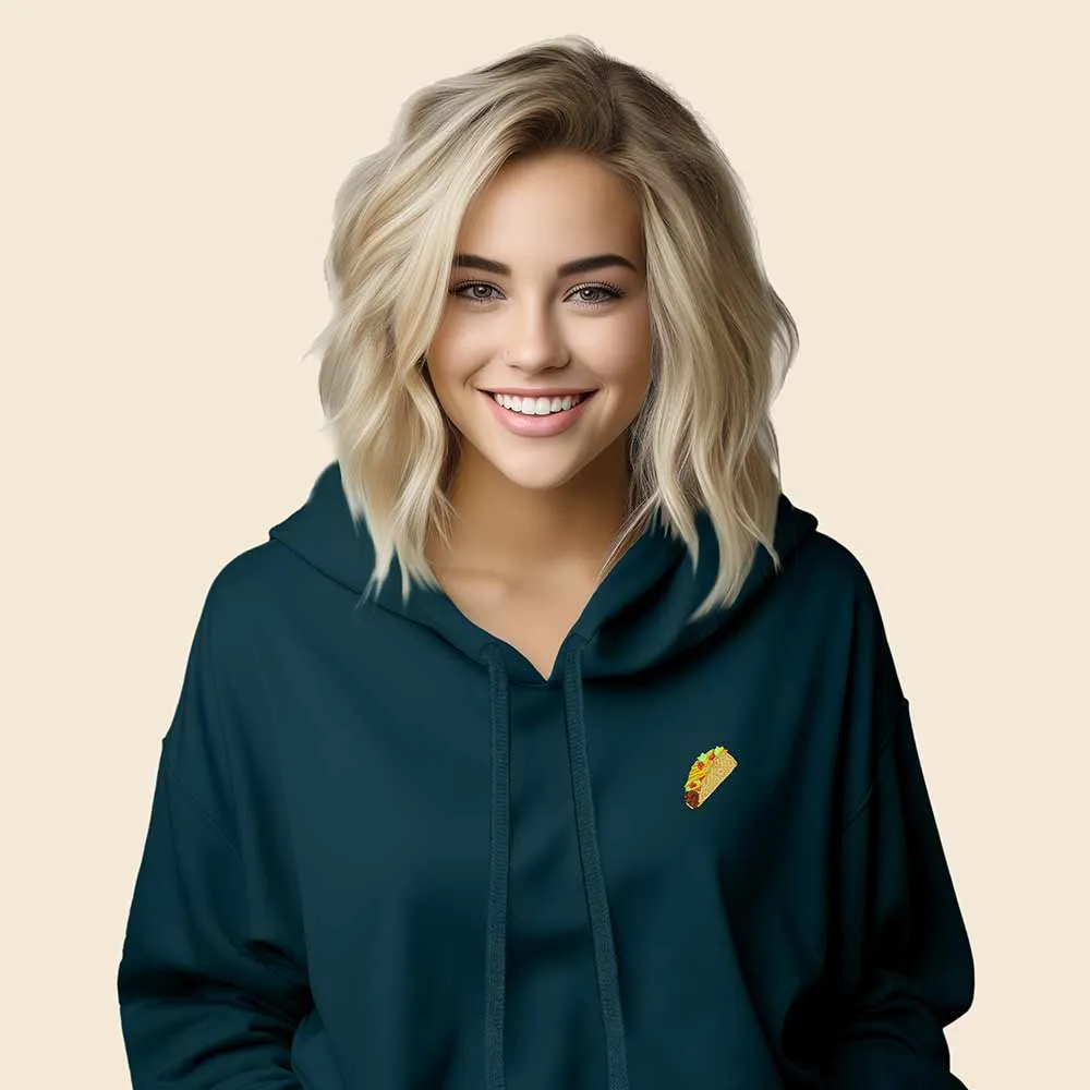 Dalix Taco Cropped Hoodie