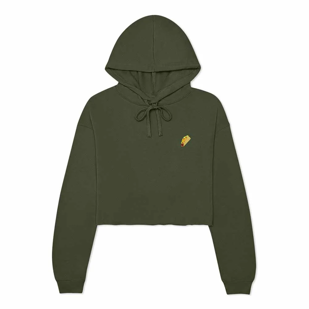 Dalix Taco Cropped Hoodie