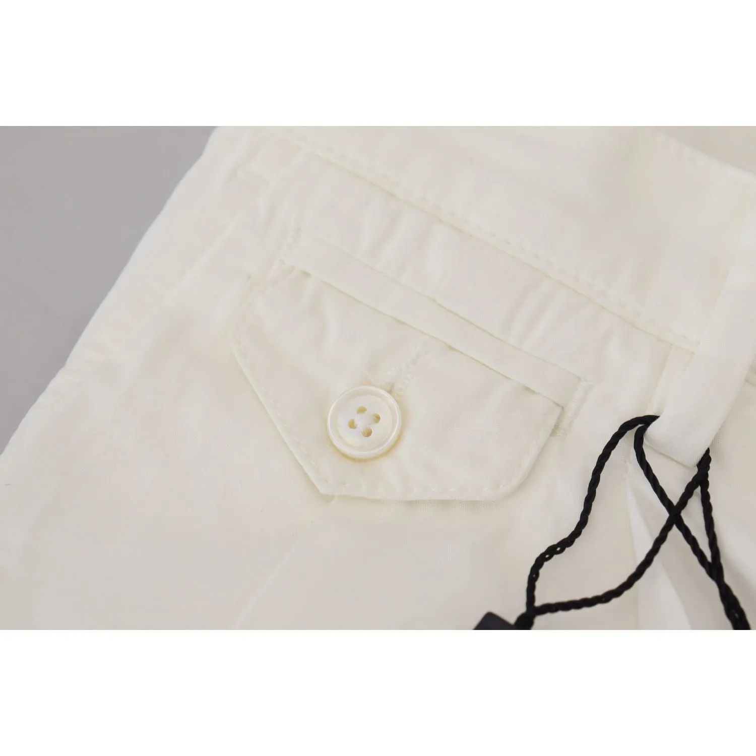 Dolce & Gabbana Elegant White Cotton Chino Pants