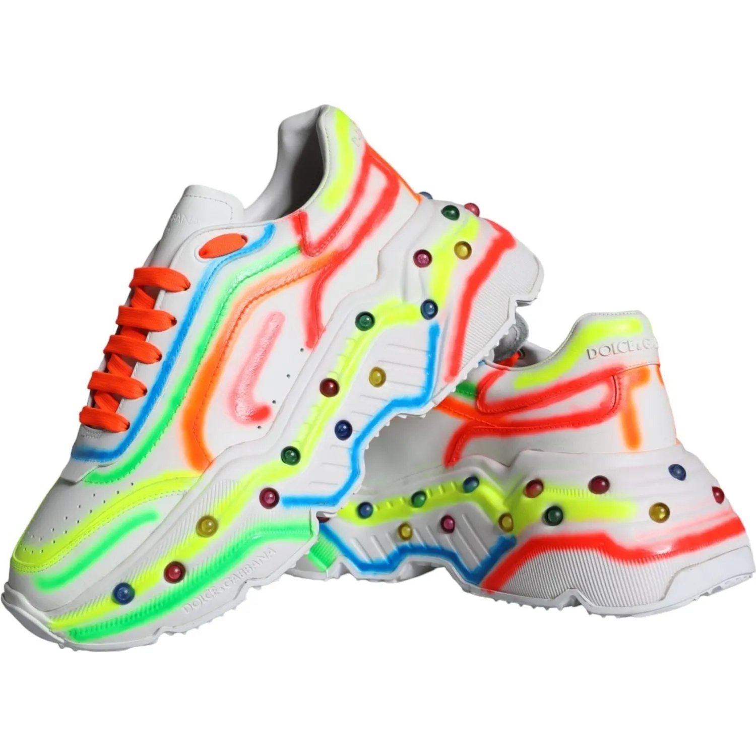 Dolce & Gabbana Multicolor Daymaster LED Lighted Sneaker Shoes