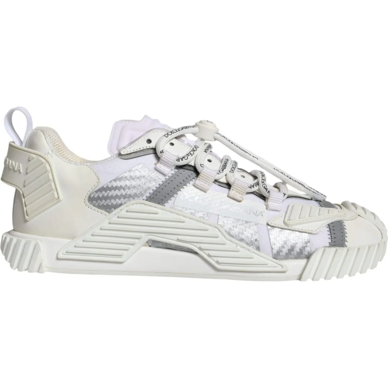 Dolce & Gabbana White Lace Up Low Top NS1 Sneakers Shoes