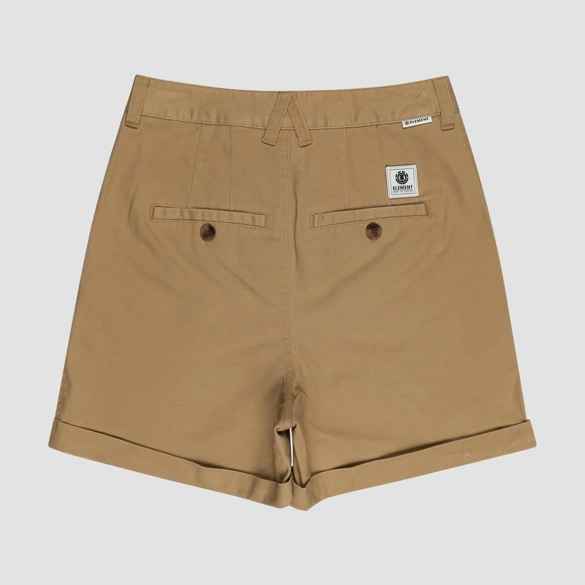 Element Olsen B High Waist Shorts Desert Khaki - Womens