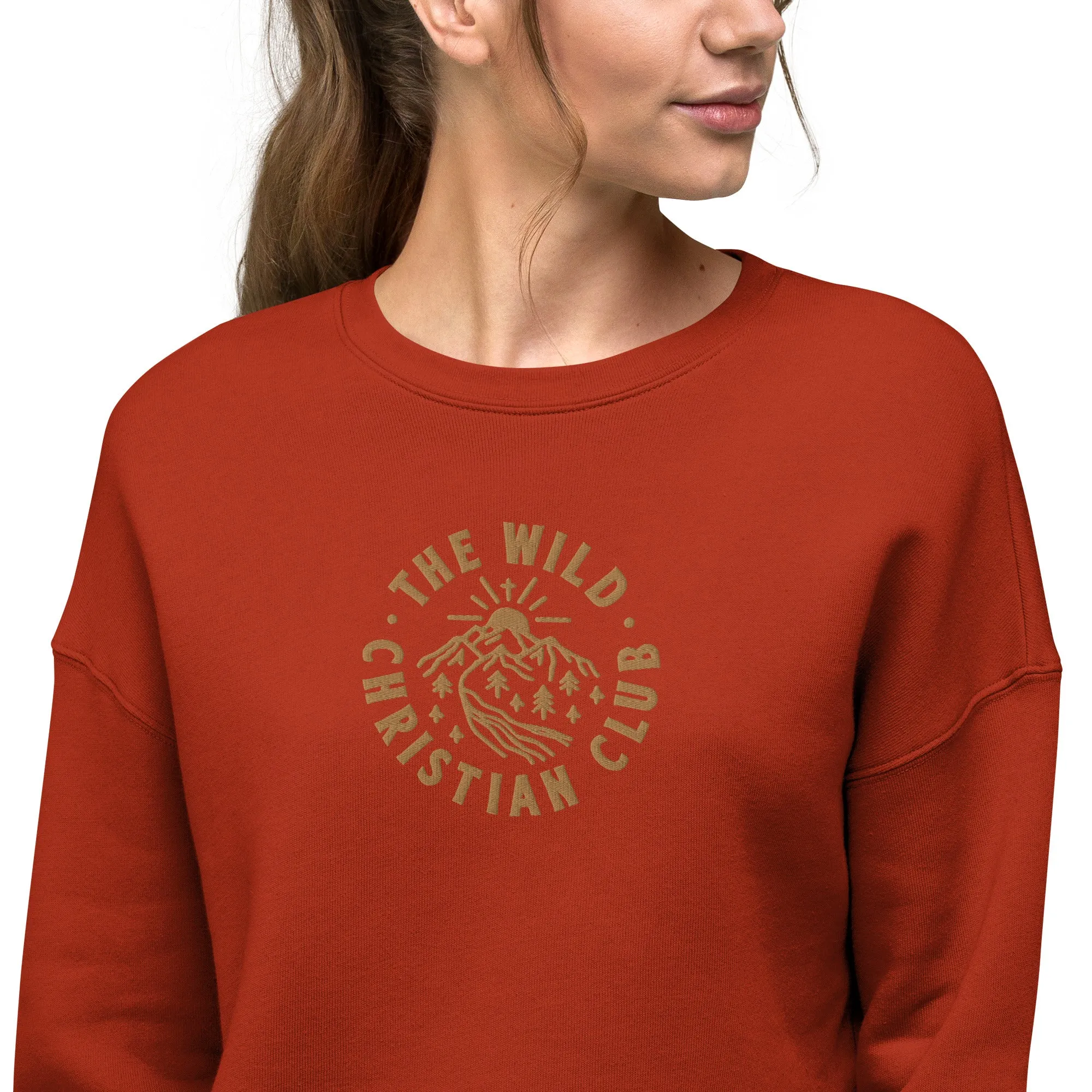 Embroidered Crop Sweatshirt - TWCC