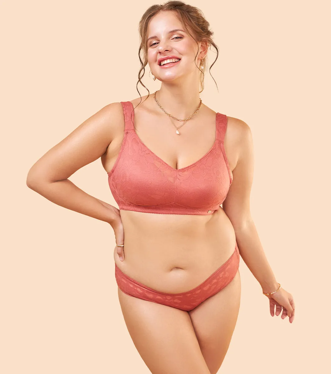 Enamor Body Transform F122 Smooth and Ultra Light Curve Super Support Bra for Women- Full Coverage, Non Padded and Wirefree