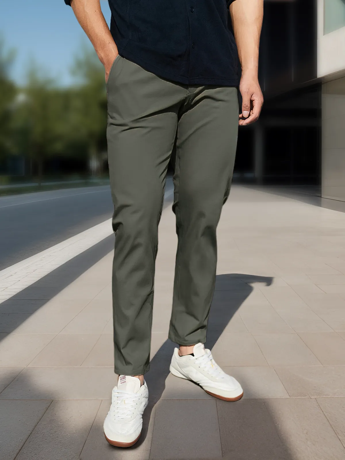 Everyday Stretch Non-Iron Cotton Chino Performance Pocket