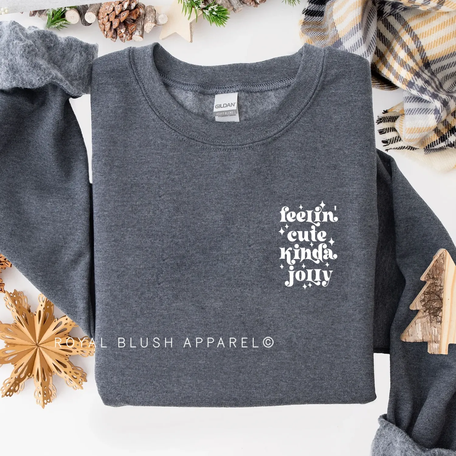 Feelin' Cute Kinda Jolly Sweatshirt